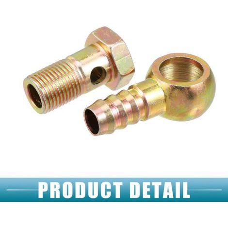 Raccord véhicule M16x1.5 14mm Voiture Banjo Tuyau Barbillon Boulon Raccords Adaptateur (Ensemble de 2) (1/5)