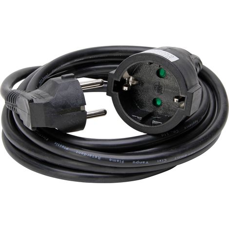 Kopp 143205043, Prolunga con presa Schuko 3 m, nero