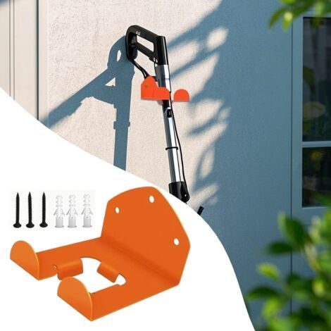 Supporto per tosaerba da muro, installazione facile, ideale garage e giardino, organizzatore attrezzatura (1/4)