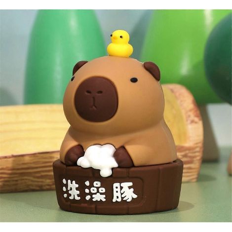 4er-Set Capybara-Statuen, Autodekoration, Geschenk, Mini-Skulptur, Heimdekoration