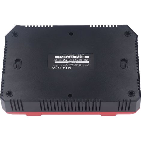Chargeur de batterie 18V 2 ports, entrée AC 100-240V 50/60Hz, sortie 18V 5.0A, avec onduleur 220V 220W, prise UE, compatible 100-240V (1/5)