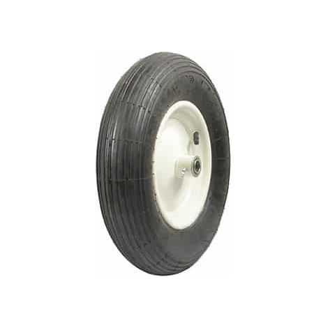 Roue Sur Roulement Avec Pneumatique 480/400 X 8 - 4 Plis Pour Nos Remorques Xbitc3080pl Et Xbipct250 - ø: Ext: 400mm, Long Moyeu (1/4)
