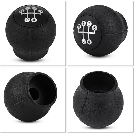 Pomello del cambio a 5 marce nero e argento per Opel Corsa/Vectra/Astra - Compatibile e facile da installare (1/5)