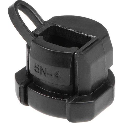20Pcs Verrou Tournant Câble Fil Liens 14x11mm Nylon Noir (1/3)