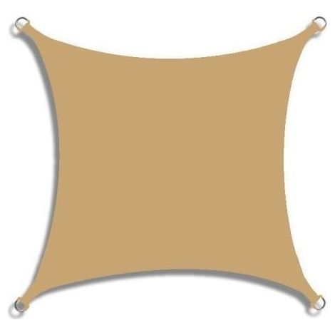 Voile d'Ombrage Rectangulaire Imperméable,Polyester Oxford Protection UV 95 %,Indéchirable,Protection Solaire d'Extérieur pour Jardin,Balcon,Terrasse,Patio,Camping(jaune sable,2x4m) (1/5)
