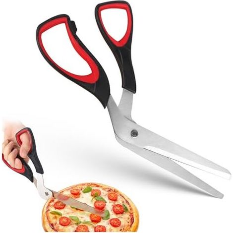 Ciseaux à pizza, Ciseaux pizza Coupe Pizza Découpe Pizza Cutter en Acier Inoxydable, Ciseaux de Cuisine Multifonctionnels pour Couper les Pizzas, les Pâtes et les Tartes (1/5)