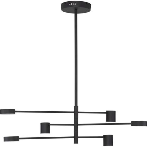 [NEUWERTIG] B-Ware Nova Luce Pendelleuchte Hängeleuchte Nordik Led Schwarz Warmweiß Dimmbar 28 W