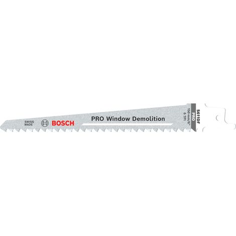 Bosch PRO Window Demolition S611DF Säbelsägeblatt, 1,25 x 19 x 150 mm, 2 Stück