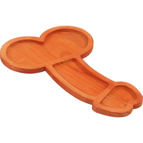 Planche à apéritif 40 cm (15,7 po) en bois écologique, non toxique, inodore et sans BPA, grande surface pour la charcuterie, les steaks, les gâteaux. (1/5)