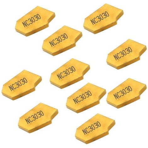 10 pièces/ensemble 3mm Gtn3 rainurage CNC carbure Inserts lames séparation outil de coupe (1/5)