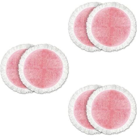 6 Pièces Séries de Rechange Chiffons de Vadrouille à Vapeur Tampons de Nettoyage de Vadrouille électrique pour 8 et 9 Séries, Pièces de Rechange de Vadrouille de Sol (1/4)