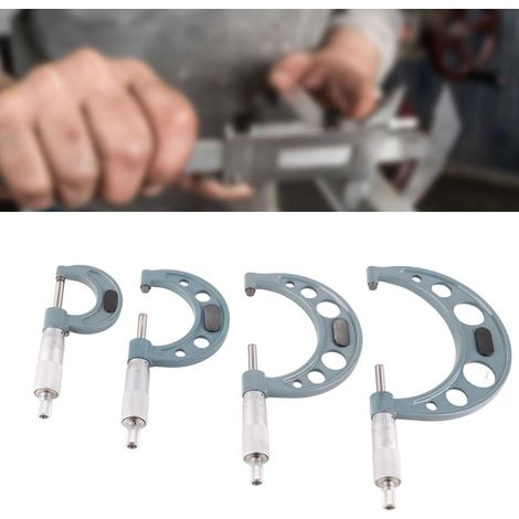 Jeu de 4 micromètres de précision pour mesurer le diamètre extérieur (0-4 pouces) avec une clé (1/5)