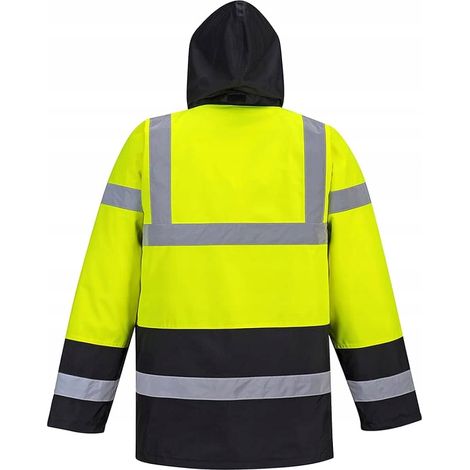 Parka Haute Visibilité Portwest Bicolore Traffic Jaune / Noir XXL. (1/3)