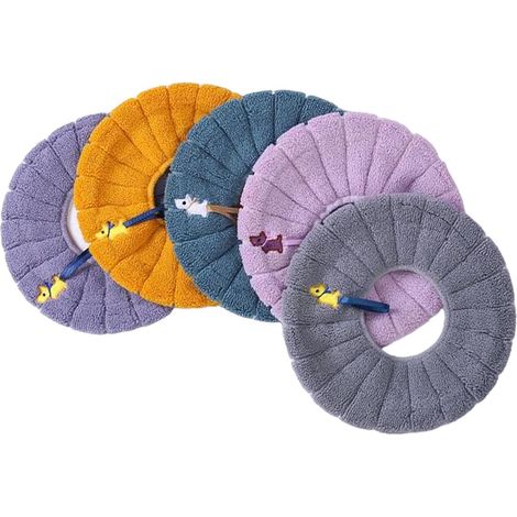 Coussin chauffant pour siège de toilette, housse de toilette douce lavable (1/5)