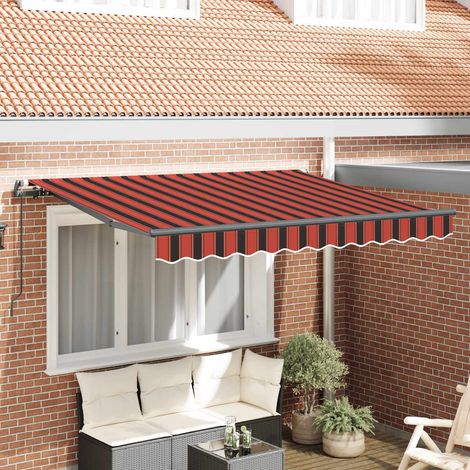 Einziehbare Markise Orange 300 x 200 cm Stoff (1/5)