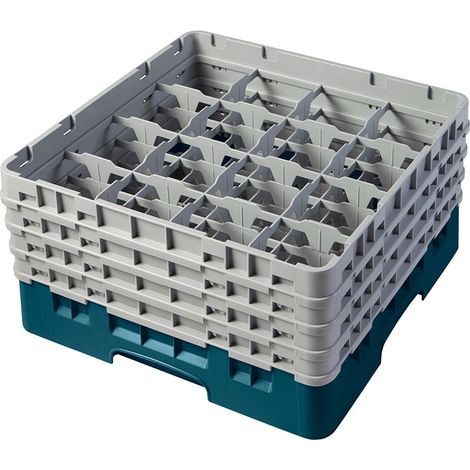 Casier de lavage haut max 21.5 cm - 50 x 50 x 26.7 cm - Vert - Lot de 2 - Cambro