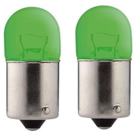 2x Ampoule VERT BA15S 24V 5W camion fourgon voiture tracteur véhicule agricole