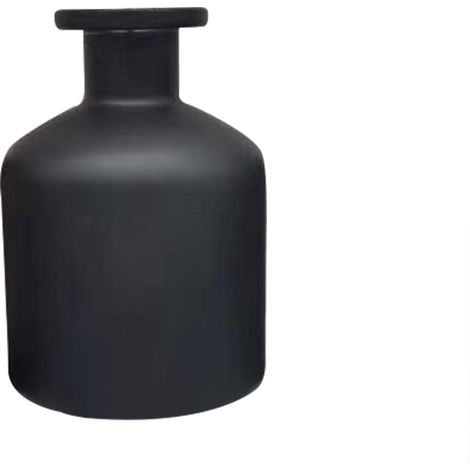 Flacon Diffuseur Huiles Essentielles Verre 100ml Noir Matte - 6 Pièces Reutilisable Écologique Pur (1/5)