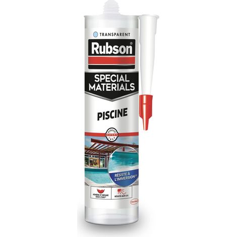 Rubson 1915872 - Mastice estremo per piscina, cartuccia da 280 ml, trasparente (1/5)