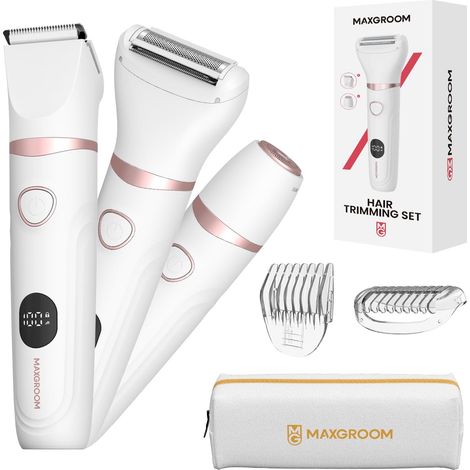 3-in-1 Women's Electric Shaver, IPX6 Waterproof Body Trimmer  90 min autonomy (1/5)