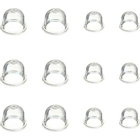 12 Pieces Carburetor Primer Pump Bulb 19mm and 22mm Primer Bulb Carburetor Accessories for Brushcutter Chainsaw Blower Lawnmower