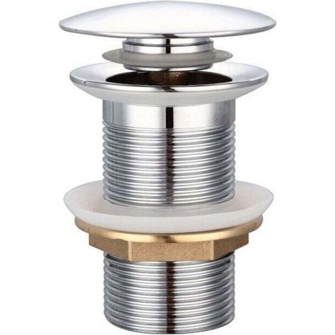 Standard sink - G 1 1 without overflow, universal drain, automatic pop-up drain for chrome-plated copper sink for swimming pool without overflow (1/5)