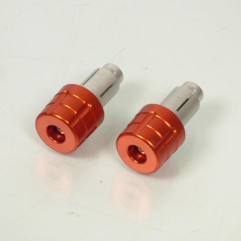 Embout de guidon pour Auto grenade orange Ø14/18mm Neuf (1/4)