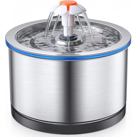 Fontaine à eau en acier inoxydable Behave - Fontaine pour chat - Distributeur d'eau - 2,5 litres (1/5)