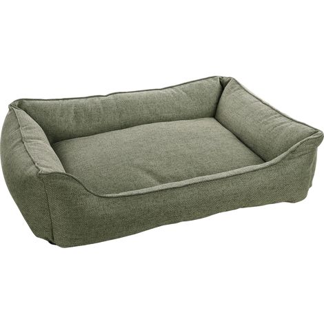 Lit pour Chien Chat - Panier pour Chien Chat - 100x80x25cm - Lavable - Fond Anti-dérapant - Housse Amovible Lieu de Couchage Doux et Confortable (1/3)