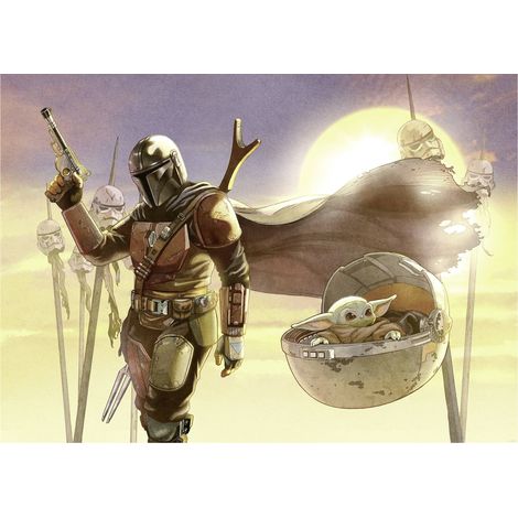 Komar Wandtapete - Star Wars The Mandalorian and Grogu Mission - 250 x 350 cm - Vlies (1/3)