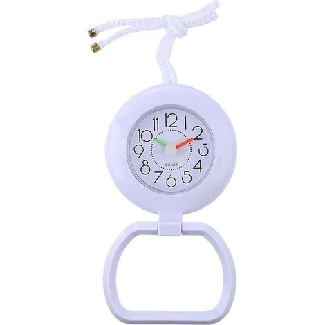Dhrs étanche horloge murale salle de bain horloge salle de bain horloge cuisine horloge douche horloge ventouse horloge avec anneau de serviette (1/4)
