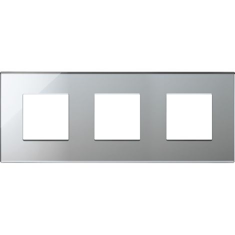VIMAR - 22644.75 Placca 6M (2+2+2) int71 argento ghiaccio