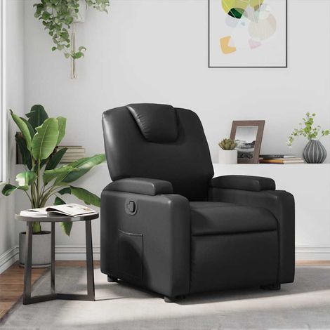 Relaxsessel Schwarz Kunstleder