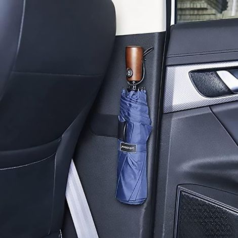 Self-Adhesive Black PP Umbrella Holder, Storage Rack (1/5)