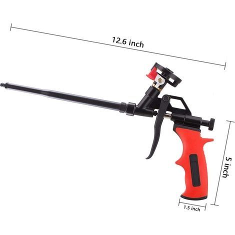 Professionelle Schaumpistole – Präzises Sprühen – Perfluorcarbon und ABS-Kunststoffe – Ergonomischer Griff für komfortables Arbeiten (1/4)