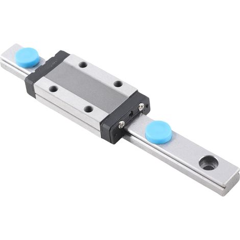 Rail de guidage linéaire, 100 mm Rail de guidage linéaire MGN9H rail de guidage linéaire miniature, largeur 9 mm + bloc coulissant, en acier à roulement (1/5)