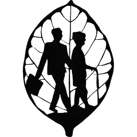 Ornement Artisanal en Métal Noir, Décoration Murale Moderne, Cadeau Fête des Mères, Silhouette Élégante pour Intérieur (1/5)