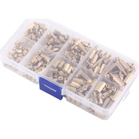 Ensemble D'entretoises en Laiton Mâle Femelle Hexagonal pour Carte Mère, Bricolage, étanche, Résistant à la Rouille, Rangement Pratique (1/5)