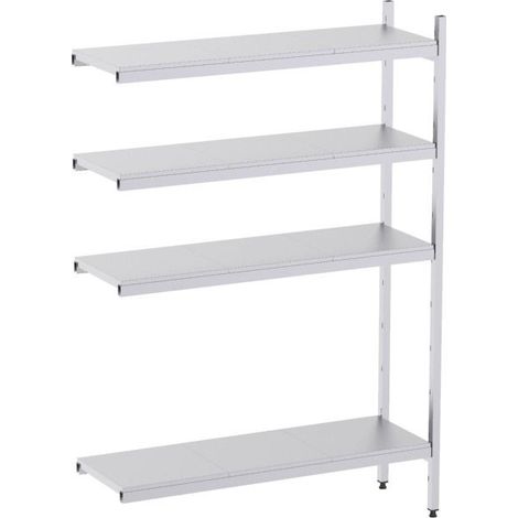 Rayonnage en Acier Inoxydable d'Angle - 630 à 930 mm - 4 Niv - P400 - Distform
