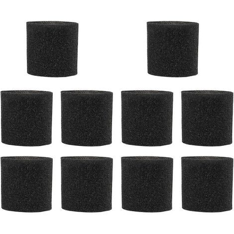 Lot de 10 manchons en mousse 90585 et filtres en mousse VF2001 pour aspirateurs eau et poussière Shop-Vac Vacmaster et Genie. (1/5)