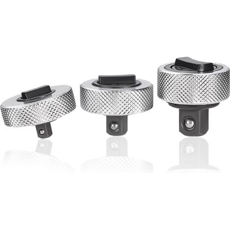 Lot de 3 clés à cliquet réversibles pour roue à molette 6,35 mm, 0,95 cm, 1,27 cm, mini clé à cliquet (1/5)