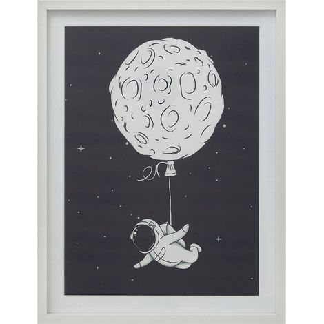 Poster für das Kinderzimmer SPACE, in weißem Rahmen, 30 x 40 cm (1/2)