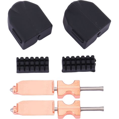 Kit Hotend de remplacement pour imprimante 3D FLASHFORGE AD5X, 2 pièces, extrudeuse entièrement métallique, buse détachable rapide avec couvercle en silicone et brosse, 0,4 mm (1/5)