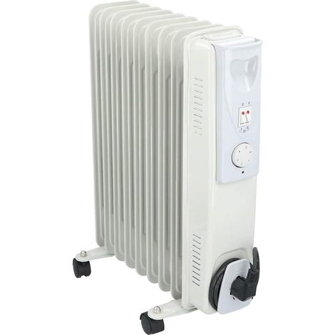 Bakaji Radiateur à huile à 9 éléments, puissance 2000 watts avec thermostat réglable (1/5)