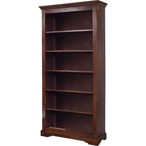 scaffale in legno di Acacia 97x35x200 nougat laccato OXFORD 421