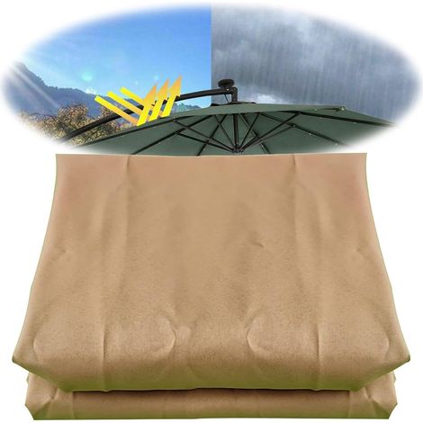 Canopy (300cm) 6 Rib Cloth for Garden/Patio/Pool/Terrace Parasol Replacement Umbrella Cover (1/5)
