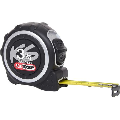 KS Tools 300.0131 Bandmaß mit Feststeller,schwarz-grau, 3m (1/5)