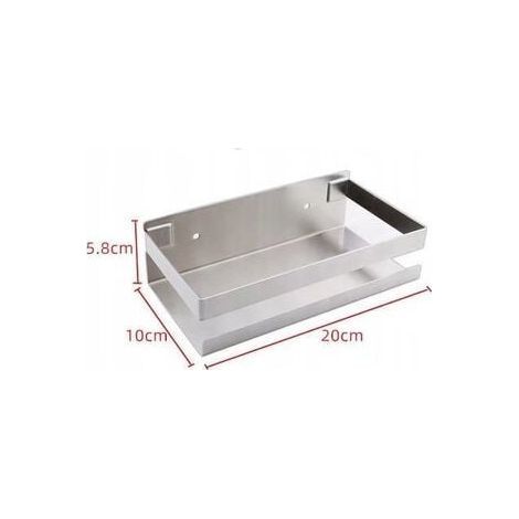 Répulsif pour insectes et animaux Étagère Étagère Douche Étagère Murale Salle de Bain Support Rangement Acier Inoxydable 20cm (1/4)