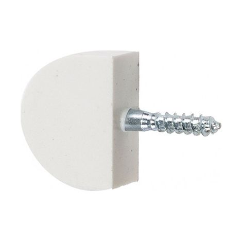 Scatola da 100 supporti in plastica per ripiani di esposizione. Bianco 14mm (1/2)