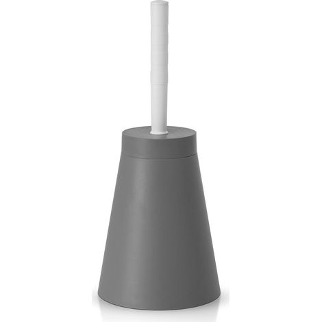 Portascopino wc conico in Plastica grigio da appoggio (1/5)
